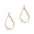 Small Gold Delicate Triangles Dangle Earrings - Gold