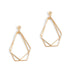 Small Gold Delicate Triangles Dangle Earrings