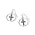 Cross inside Silver Dangle