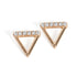 Gold Triangle with Stones