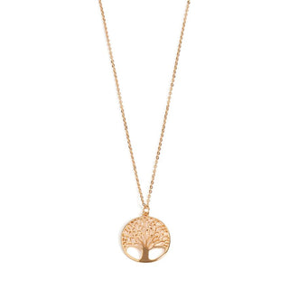 Gold Family Tree Necklace - Gold