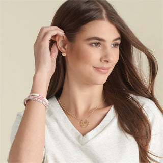 Gold Fern Dangle Necklace - Gold