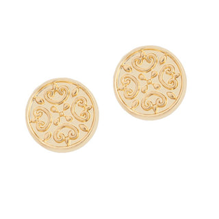 Gold Fern Stud Earrings - Gold