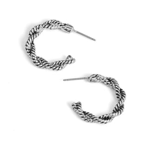 Rope Detail w/ Twist - Silver