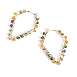 Pentagon w/ Beads - Gold