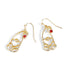 Santa Earrings - Gold - Final Sale