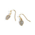 Silver Light Bulb Earrings - Gold