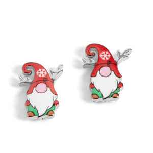 Gnome Earrings - Red Hat - Final Sale - Red