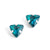 Triangle Jewel Stud - Turquoise