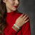 Octagon Jewel Earring - Red