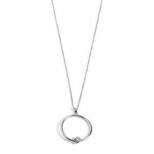 Silver Knot Necklace - Silver