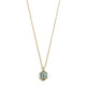 Abalone Hexagon Necklace - Gold