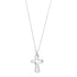 Silver Hollow Cross Necklace