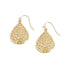 Gold Flower Drop Earrings