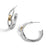 Link Hoop Earrings - Mixed Metal