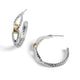 Link Hoop Earrings - Mixed Metal
