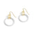 Hang On Hoop Earrings - Mixed Metal