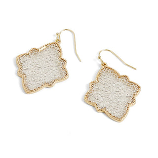 Jagged Gate Earrings - Mixed Metal