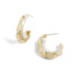 Ripple Pearl Earrings - Gold