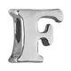 Letter F Charm - Silver