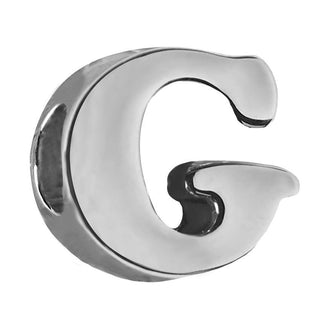 Letter G Charm - Silver