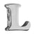 Letter L Charm - Silver