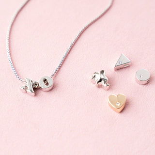 Letter O Charm - Silver