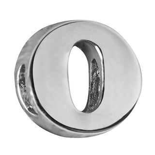 Letter O Charm - Silver