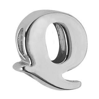 Letter Q Charm - Silver