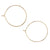 Charm Bar Hoop Earrings - Gold