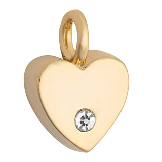 Heart Dangle Charm - Gold