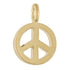 Charm - Gold Peace Sign